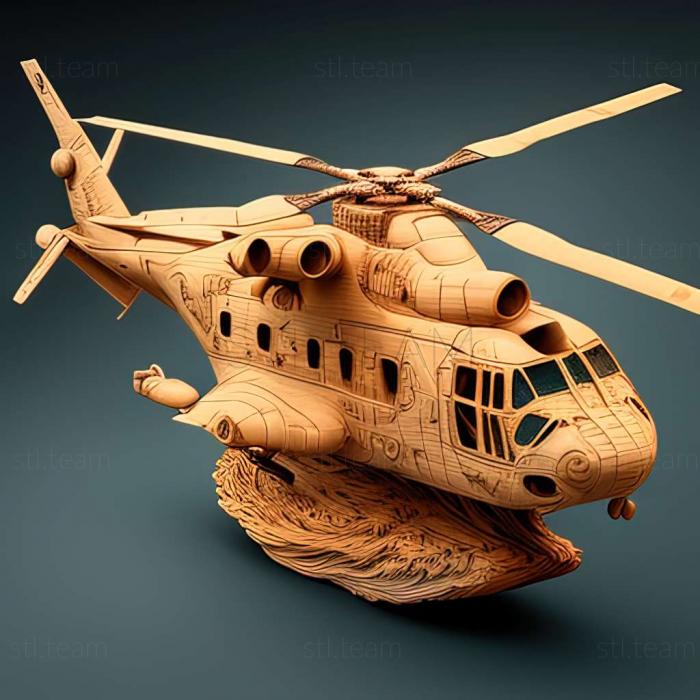 3D модель Helicophidae (STL)